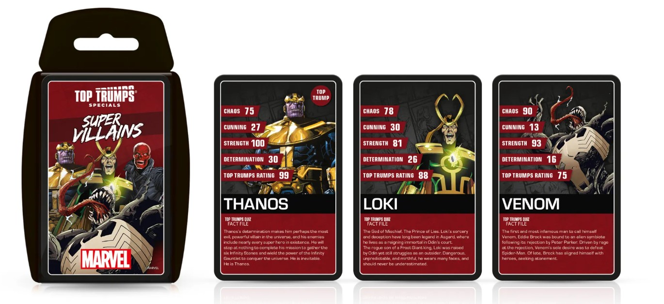 Top Trumps Specials Marvel Supervillains Card Games