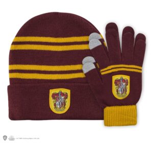 Harry Potter Gryffindor Beanie and Gloves Set for Adults