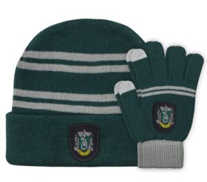 Harry Potter Slytherin Beanie and Gloves Set for Adults