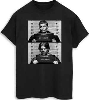 Supernatural Winchester Mug Shots T-shirt