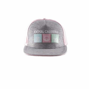 ANIMAL CROSSING PASTEL SQUARES GREY CAP