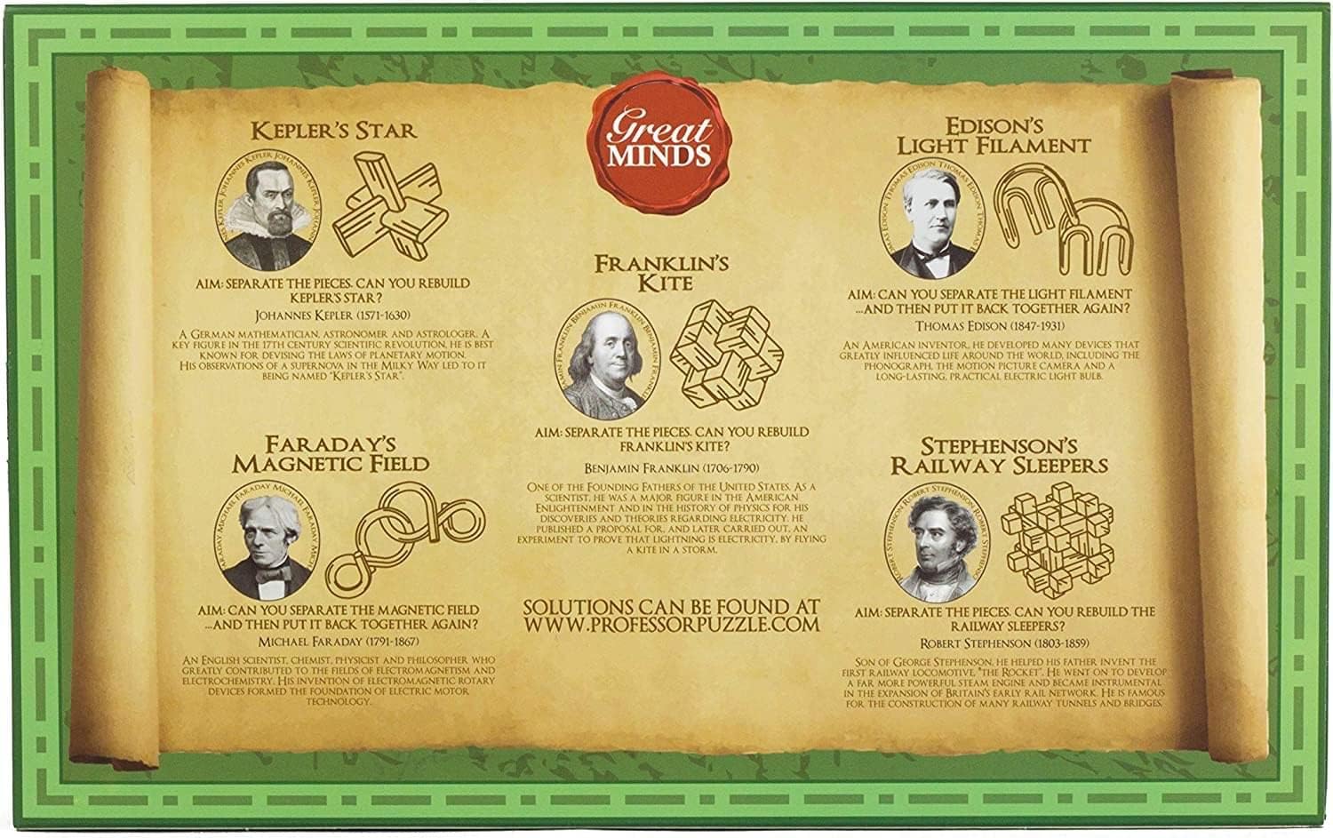 Great Minds Set of 5 Brainteaser Puzzles - Image 3