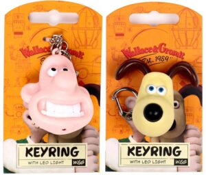 Wallace and Gromit LED Keyring - Wallace - Gromit
