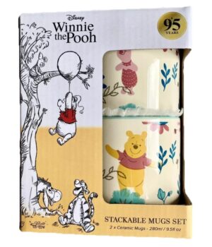 Winnie The Pooh 95 Years Stackable Mugs Set