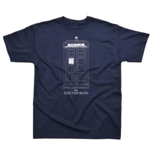 BBC Doctor Who Tardis Design Navy Blue T-Shirt