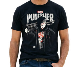 Official Marvel The Punisher Black T-Shirt