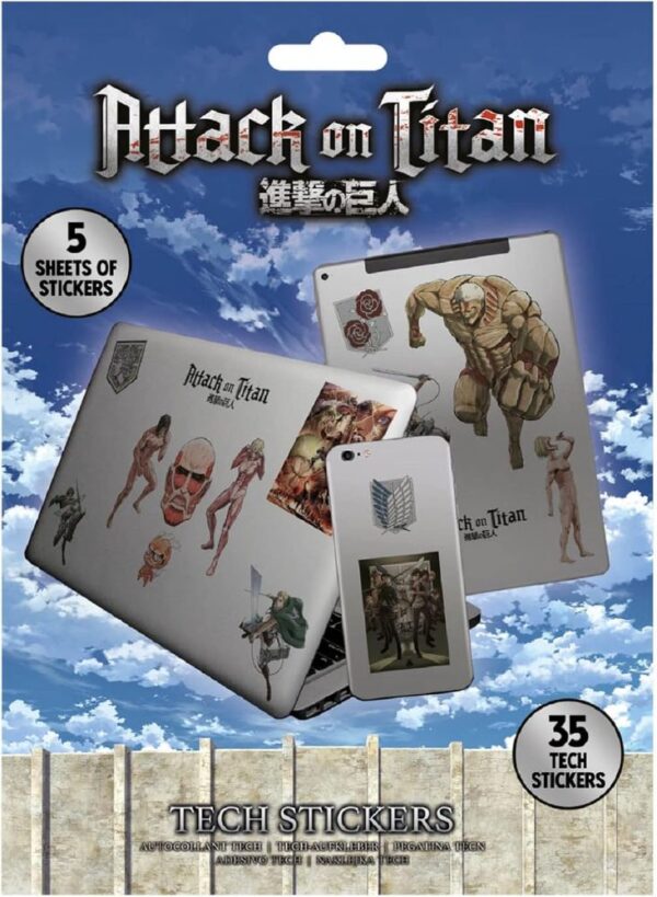 Attack on Titan Tech Sticker Pack – Getretro