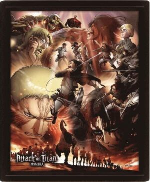 Attack on Titan- 3D Framed Lenticular Poster