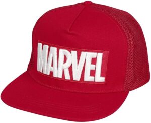 Marvel Logo Snapback Cap Red