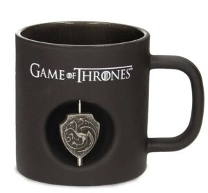 Game of Thrones Mug with Targaryen 3D Rotating Shield Emblem