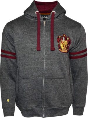 Official Harry Potter Hogwarts House Crest Zipped Hoodies - Gryffindor