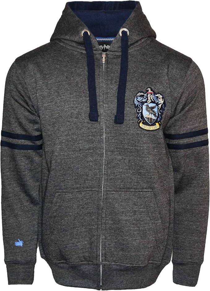 Official Harry Potter Hogwarts House Crest Zipped Hoodies - Ravenclaw