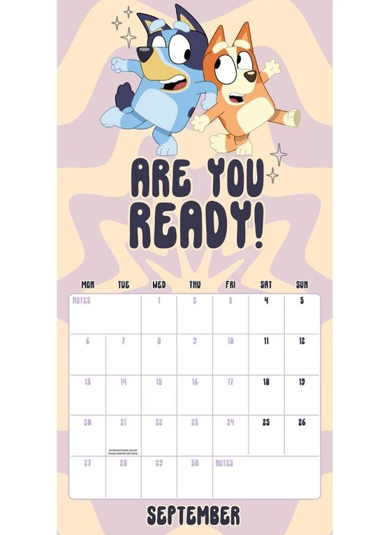 Bluey Official 2027 Square Wall Calendar - Image 3