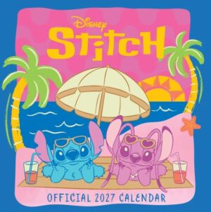 Disney Stitch Official 2027 Multi-language Square Wall Calendar