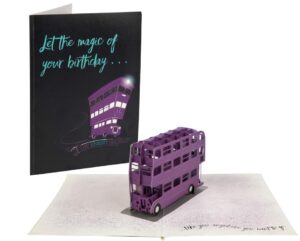 Harry Potter Signature 3D Knight Bus POp-Up card