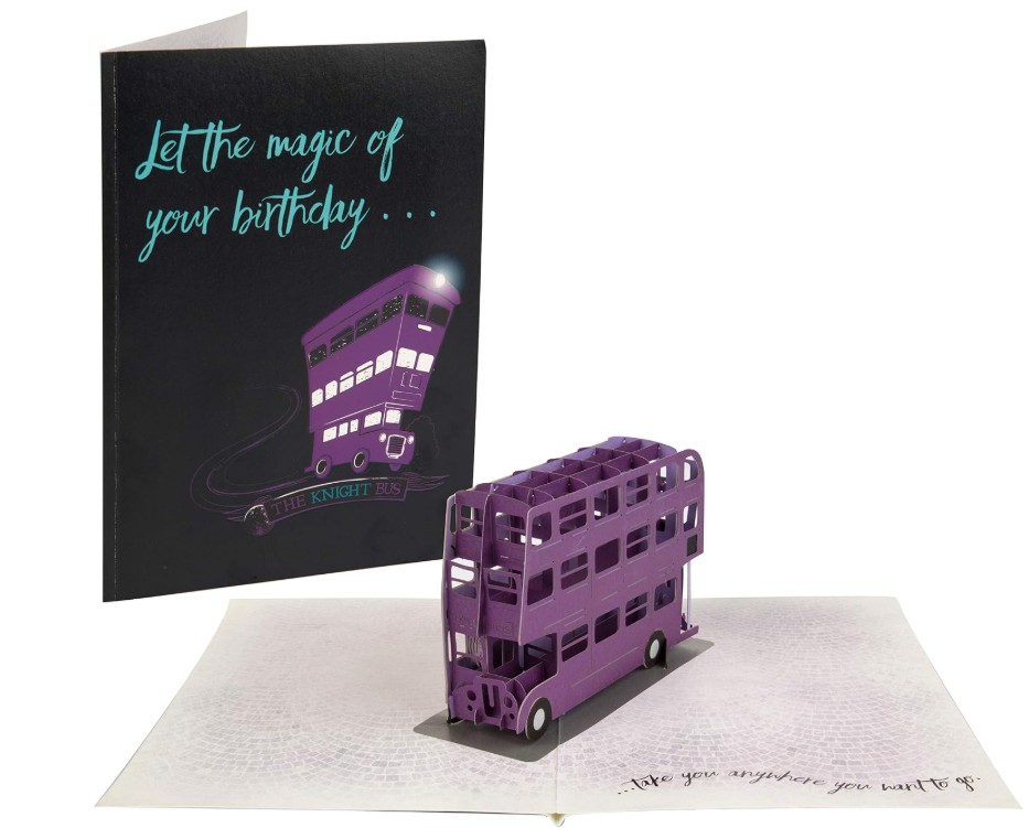 Harry Potter Signature 3D Knight Bus POp-Up card