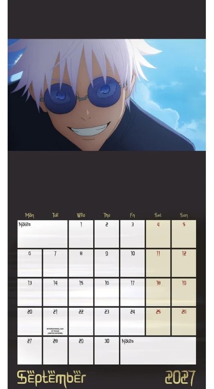 Jujutsu Kaisen 2027 Official Square Wall Calendar - Image 2