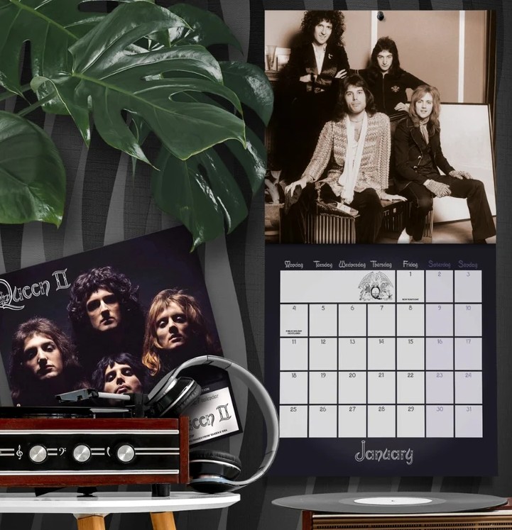 Queen Collector's Edition Record Sleeve 2027 Square Wall Calendar - Image 4