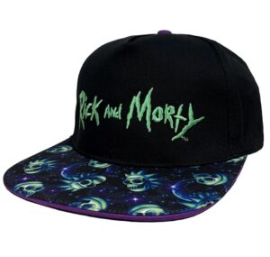 Rick & Morty Neon Logo Snapback Cap
