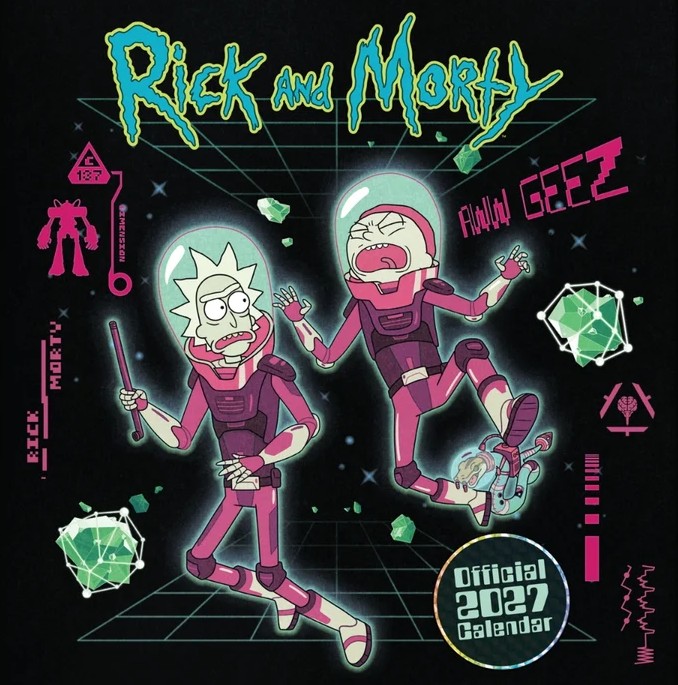 Rick and Morty 2027 Square Calendar