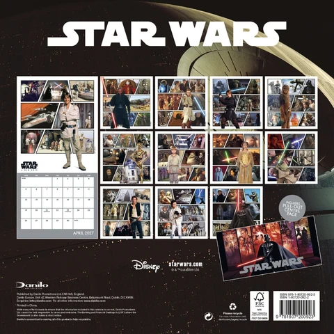 Star Wars Official 2027 Square Wall Calendar - Image 4