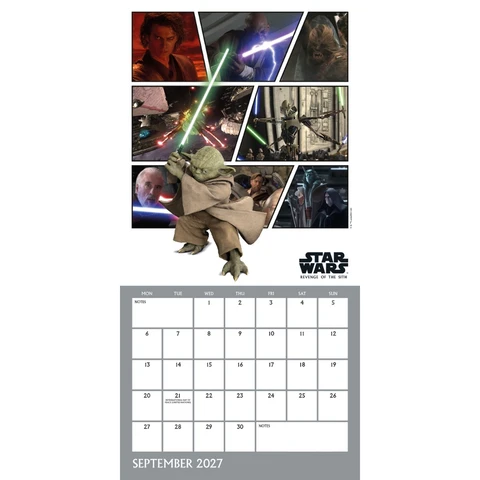 Star Wars Official 2027 Square Wall Calendar - Image 3