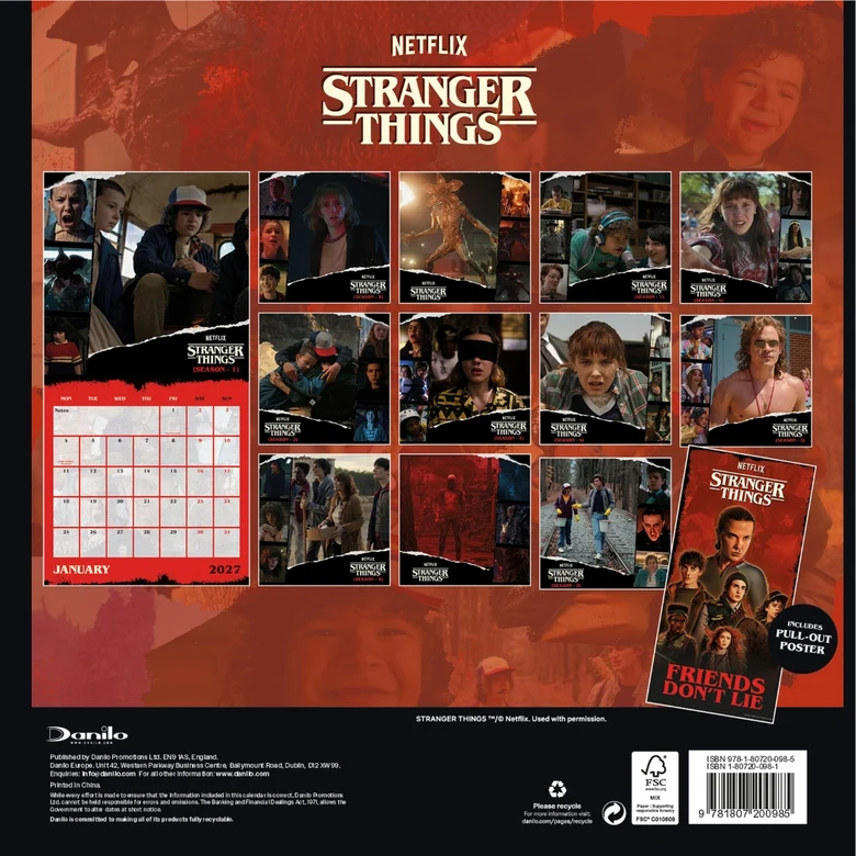 Stranger Things Official 2027 Square Wall Calendar - Image 4