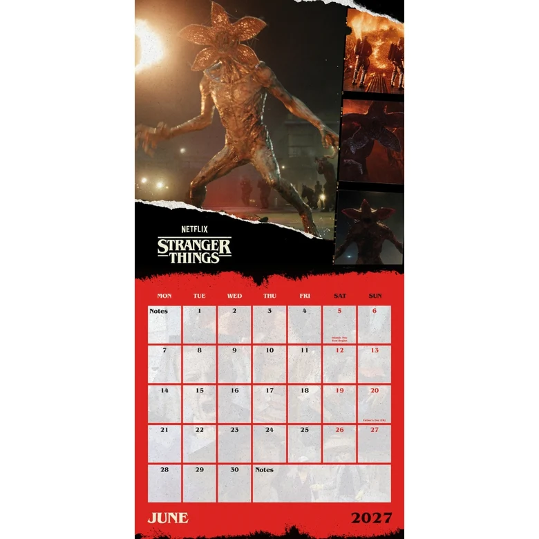 Stranger Things Official 2027 Square Wall Calendar - Image 2