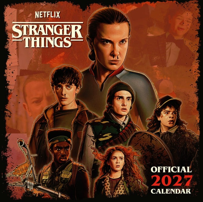 Stranger Things official 2027 square wall calendar