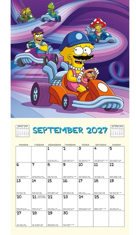 The Simpsons Official 2027 Square Wall Calendar - Image 3