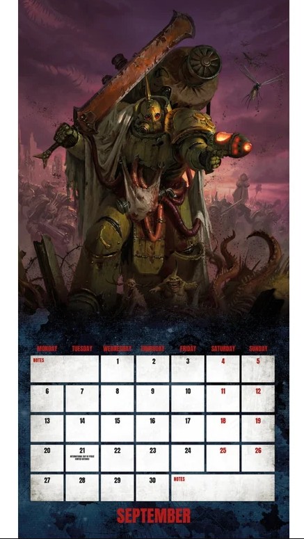 Warhammer 40000 Official 2027 Square Wall Calendar - Image 3