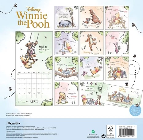 Winnie The Pooh Official 2027 Square Wall Calendar - Image 4
