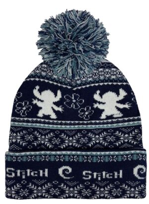 Disney Lilo and Stitch Fair Isle Beanie Pom