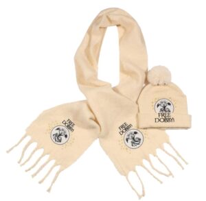 Harry Potter Free Dobby Scarf and Pom Pom Beanie Set