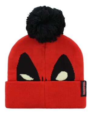 Marvel Deadpool Face Beanie Pom