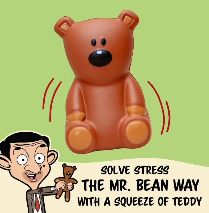 Mr Bean Teddy Squishy Stress Toy - Image 2