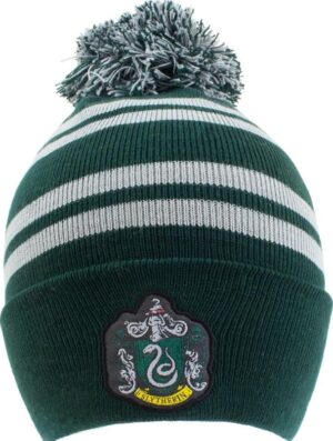 Official Harry Potter Slytherin House Pom Pom Beanie