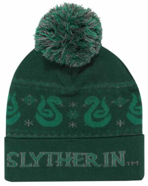Official Harry Potter Slytherin Pom Pom Snow Beanie