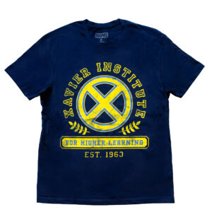 Official Marvel X-Men Xavier Institute For Higher Learning Est 1963 T-Shirt Navy Blue