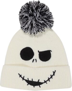 The Nightmare Before Christmas Jack Face Jumbo Beanie Pom