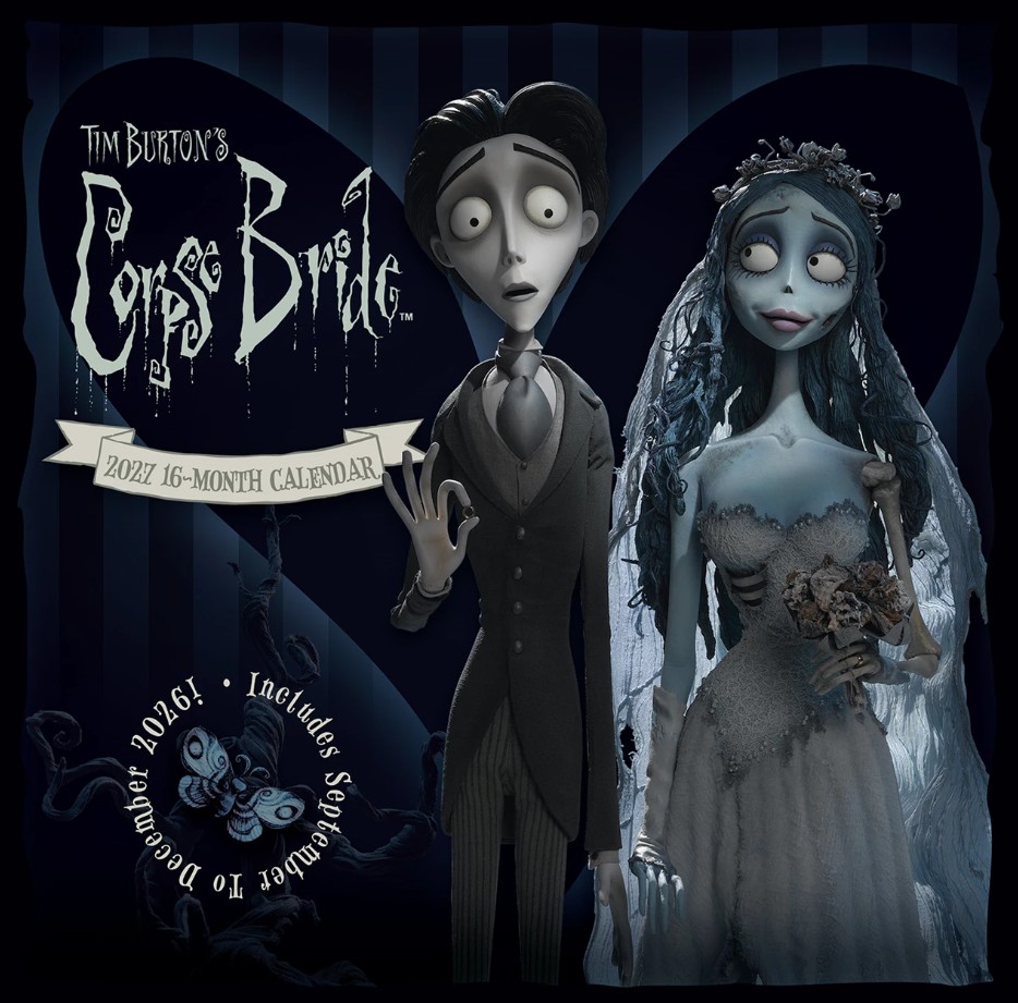 Tim Burton's Corpse Bride 2027 16mth Square Wall Calendar